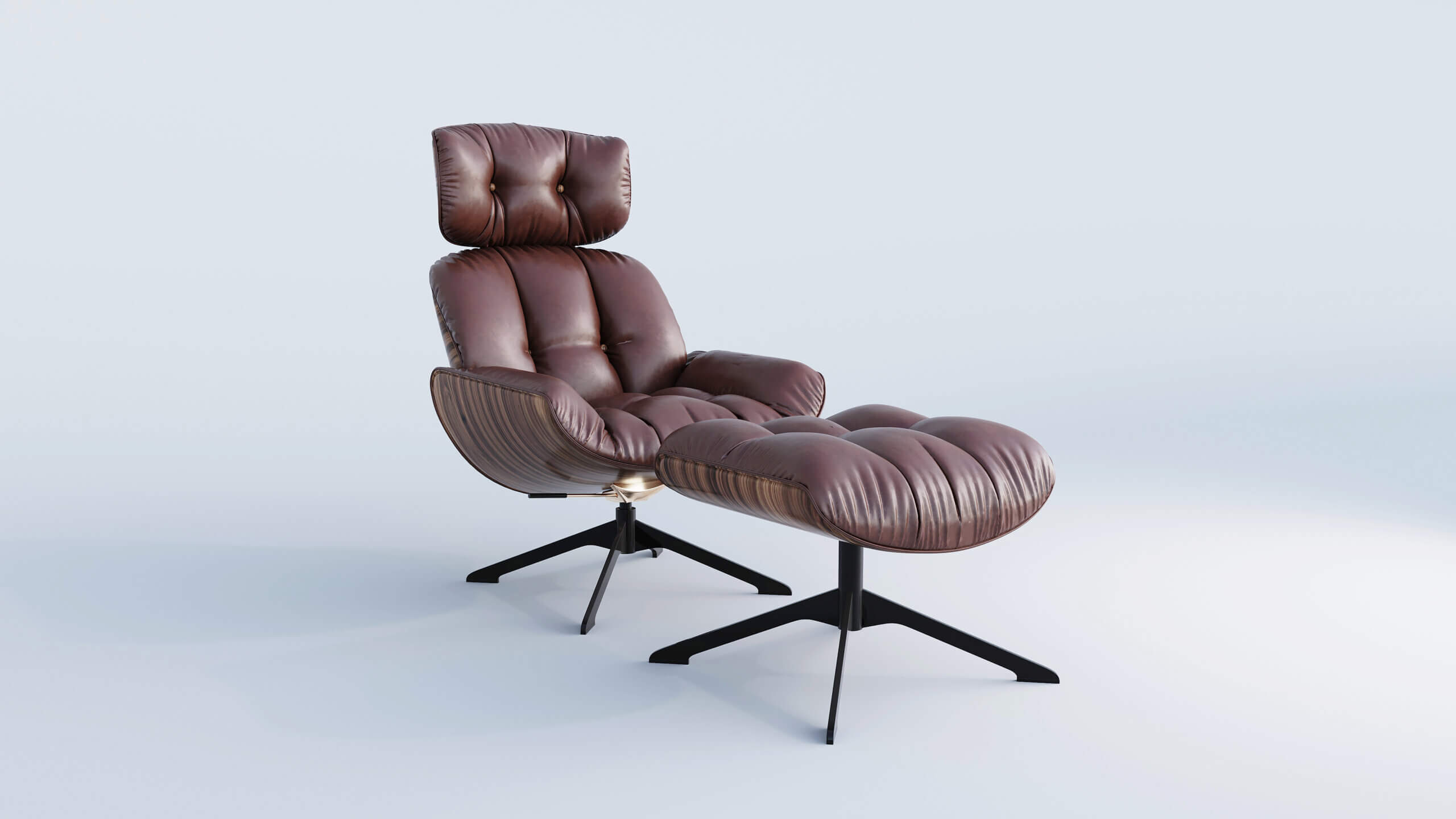 rendering broun chair