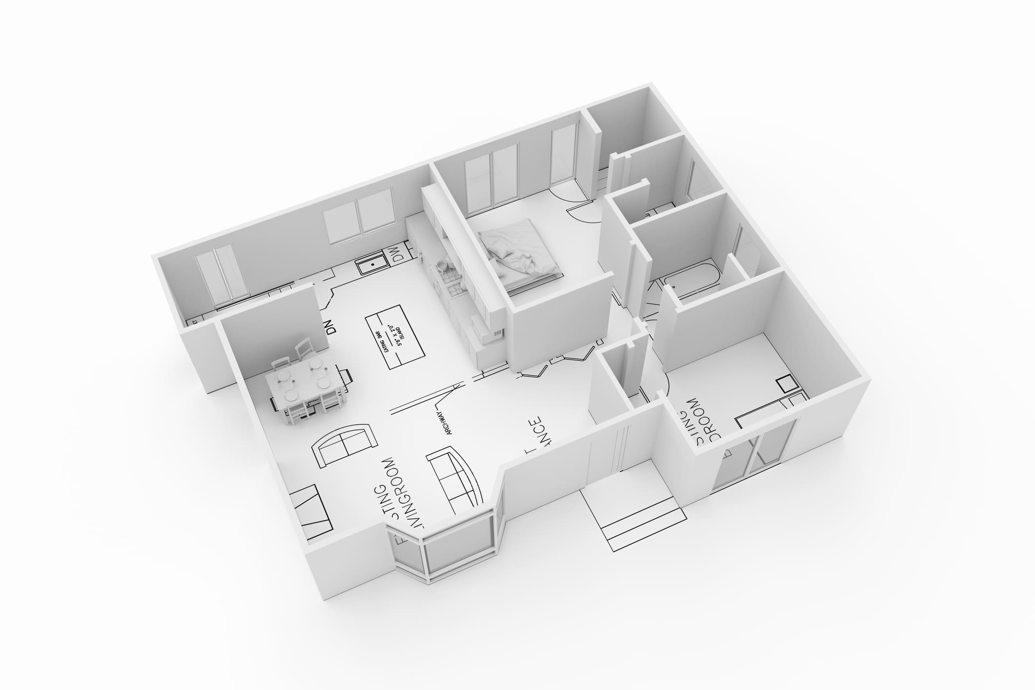 3d plan floor